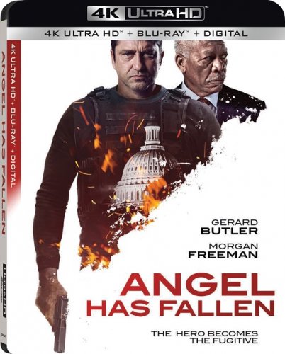 Постер к фильму Падение ангела / Angel Has Fallen (2019) UHD BDRemux 2160p от селезень | 4K | HDR | Dolby Vision TV | Лицензия